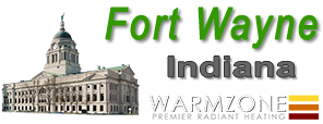 Warmzone Radiant Heat logo for Fort Wayne, Indiana.