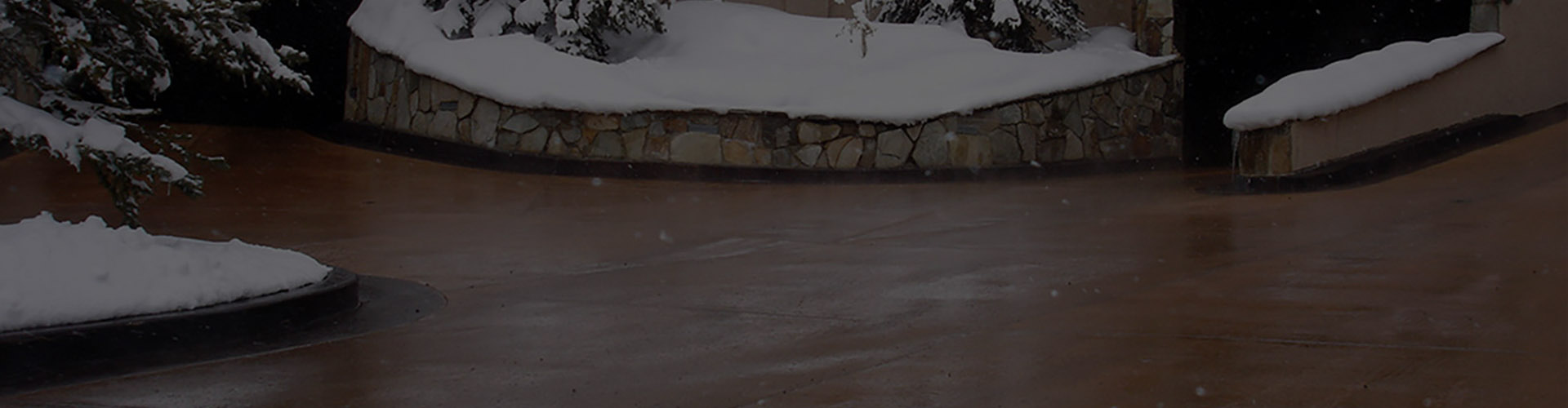 Radiant heated driveway systems